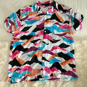 No boundaries mens button up shirt